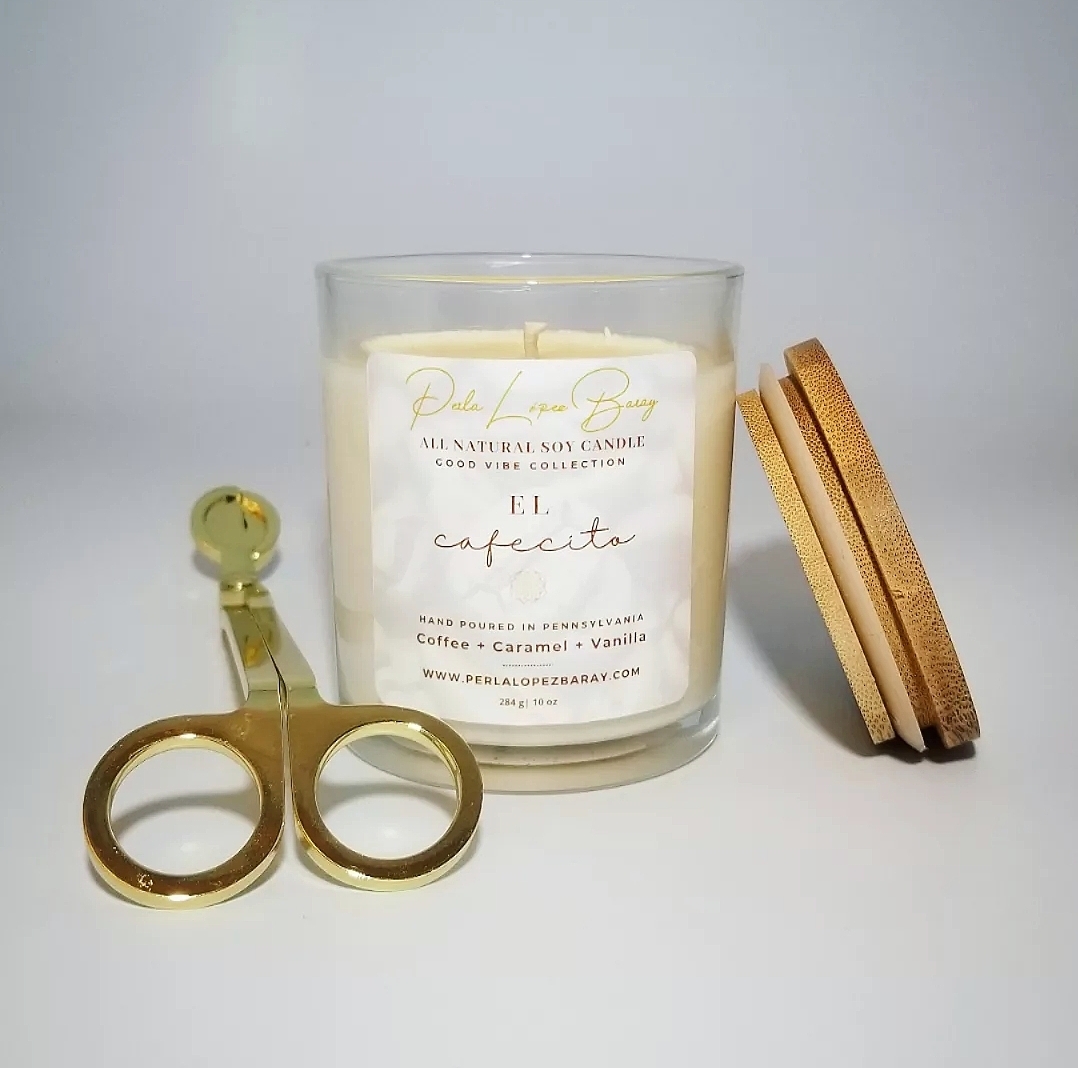 El Cafecito Handcrafted All Natural Premium Soy Wax Candle