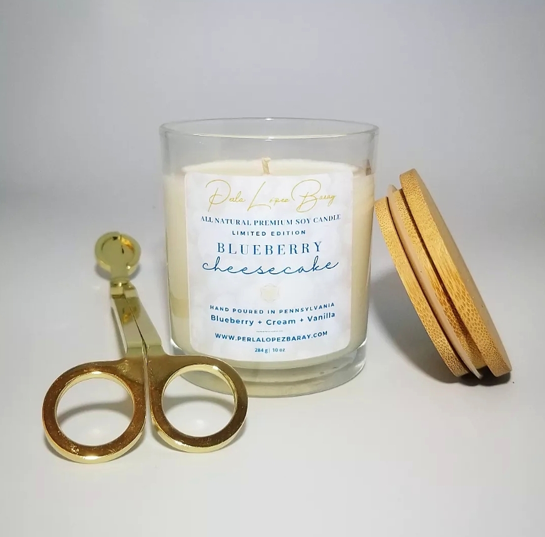 Blueberry Cheesecake Handcrafted All Natural Premium Soy Wax Candle